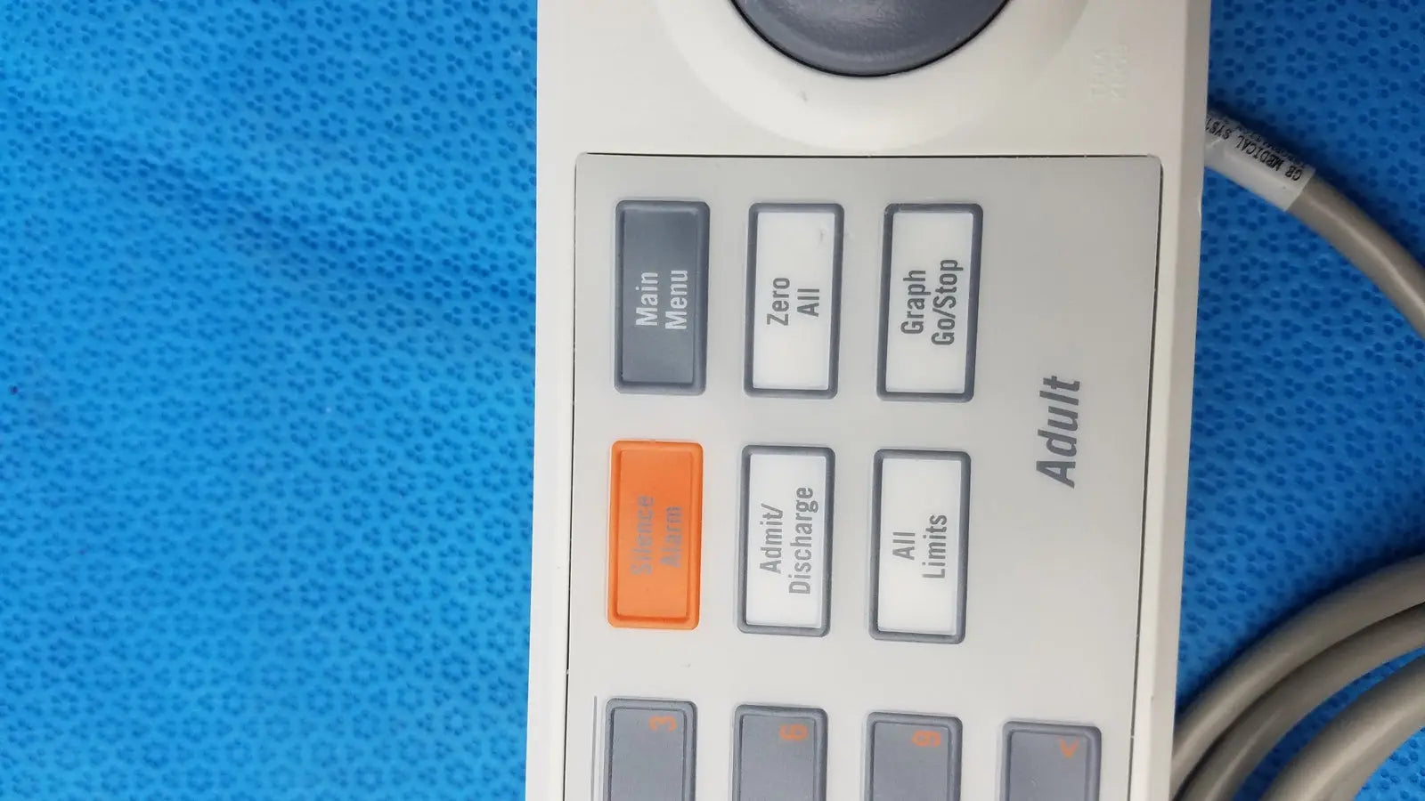 GE Healthcare Solar 8000i Keypad 2000637-001 Rev B - Patient Monitor