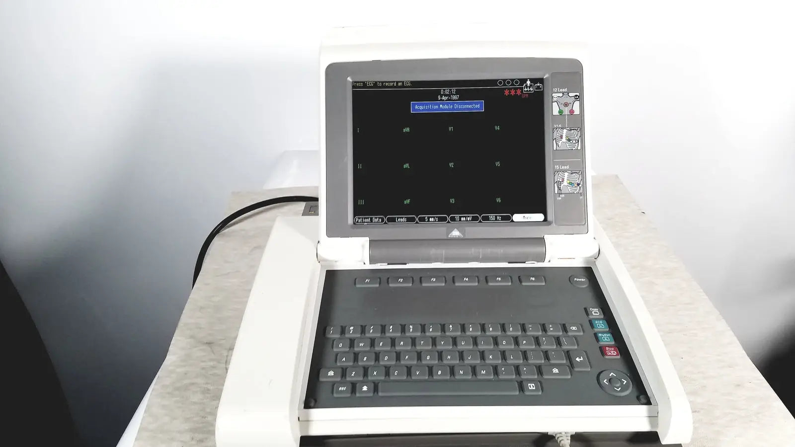 GE MAC 5500 HD Resting Electrocardiogram System ECG Machine with Color Display