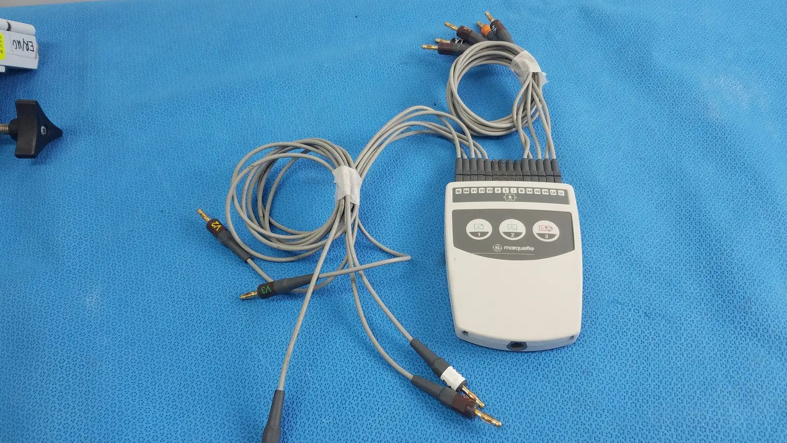 GE Marquette CAM-14 ECG Acquisition Module With Connector Cable