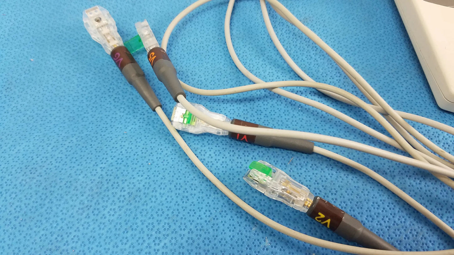 GE Marquette CAM-14 ECG Acquisition Module With Leads