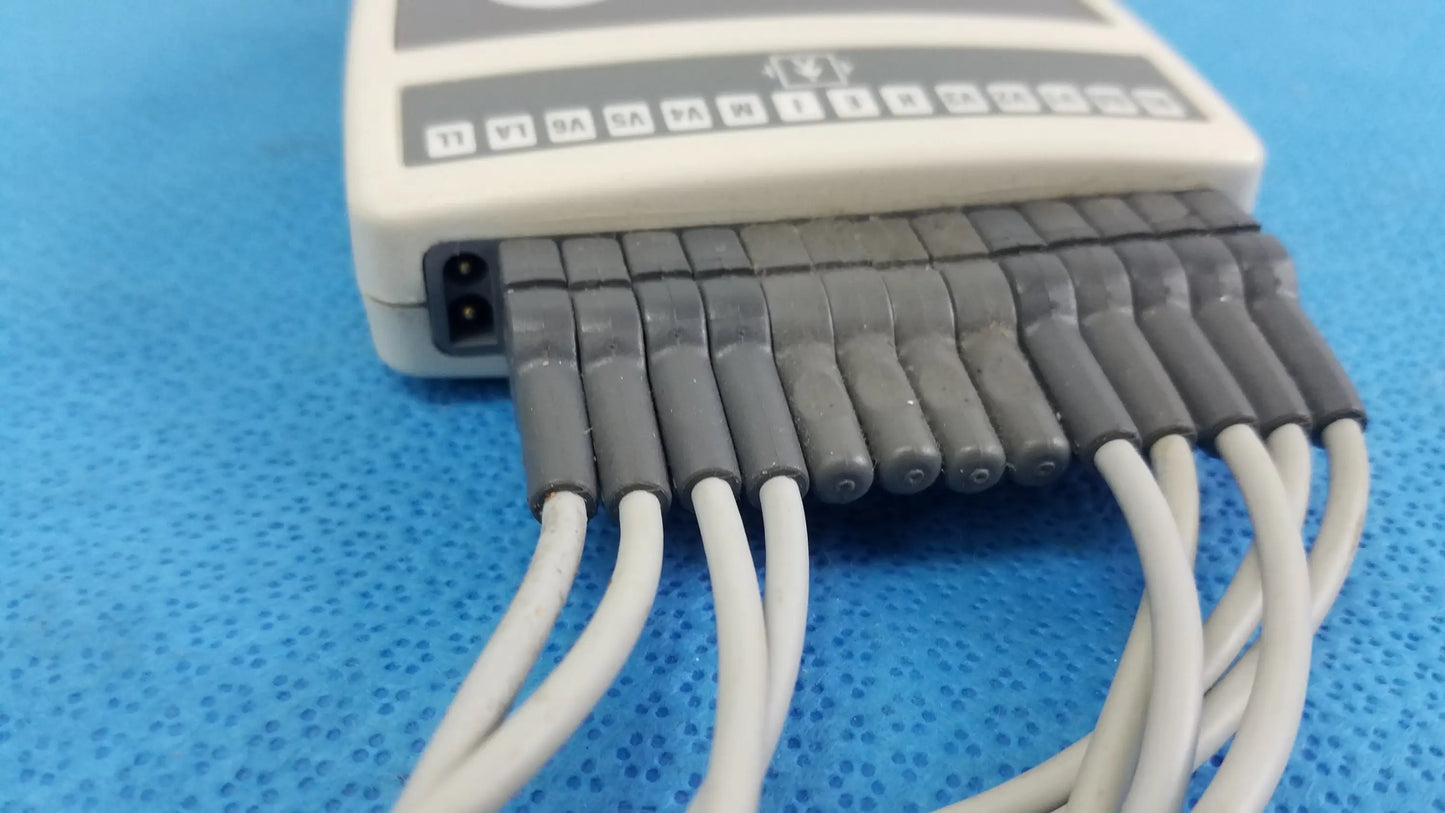 GE Marquette CAM-14 ECG Acquisition Module With Leads