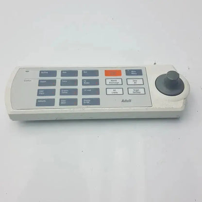 White plastic industrial control panel remote keypad with gray and orange buttons for marquette solar 8000m-8000i