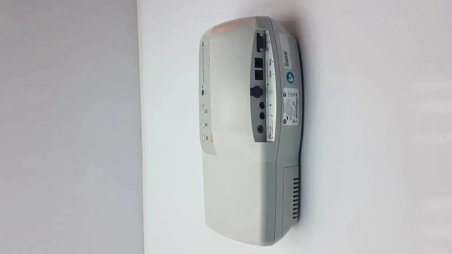 Gray samsung external fetal monitor with sleek rectangular design and multiple side ports for fetal monitoring use