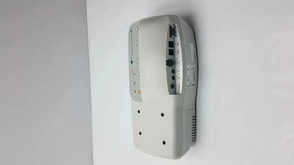 White plastic external fetal monitor ge medical corometrics 170 series model 172 with multiple ports and control buttons on side