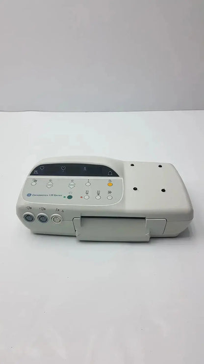 Gray ge medical corometrics 170 series model 172 external fetal monitor with control panel and indicator lights