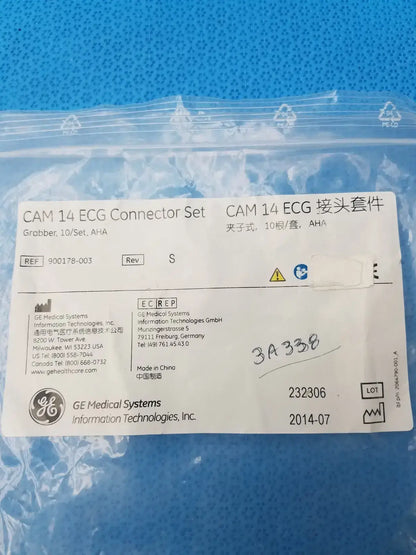 GE Medical Systems 900178-003 Cam 14 ECG Connector Set - Pack of 7