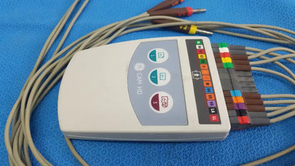 GE Medical Systems 900995-003 CAM HD ECG EKG Acquisition Module w/ Leads - ECG/EKG