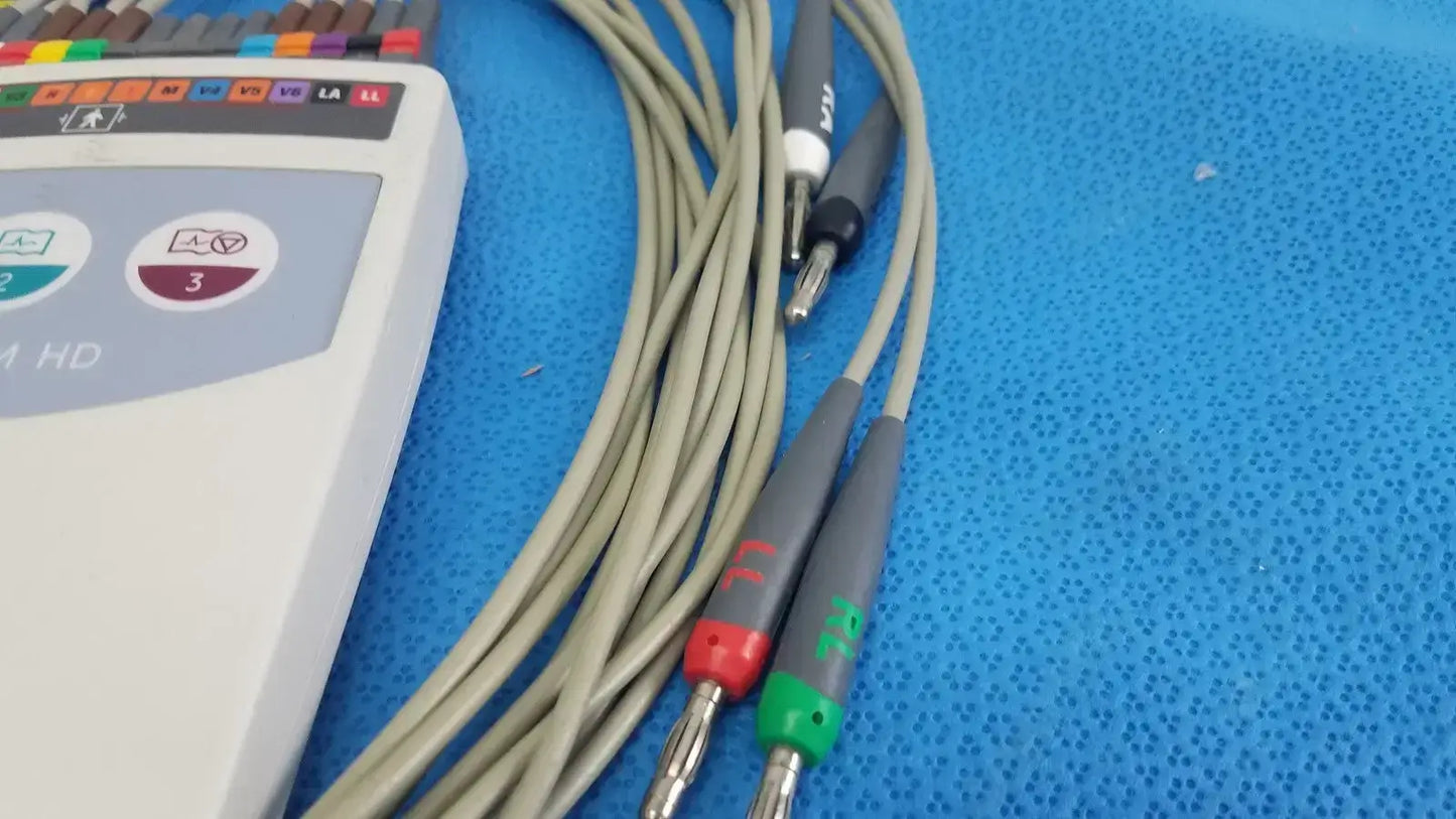GE Medical Systems 900995-003 CAM HD ECG EKG Acquisition Module w/ Leads - ECG/EKG