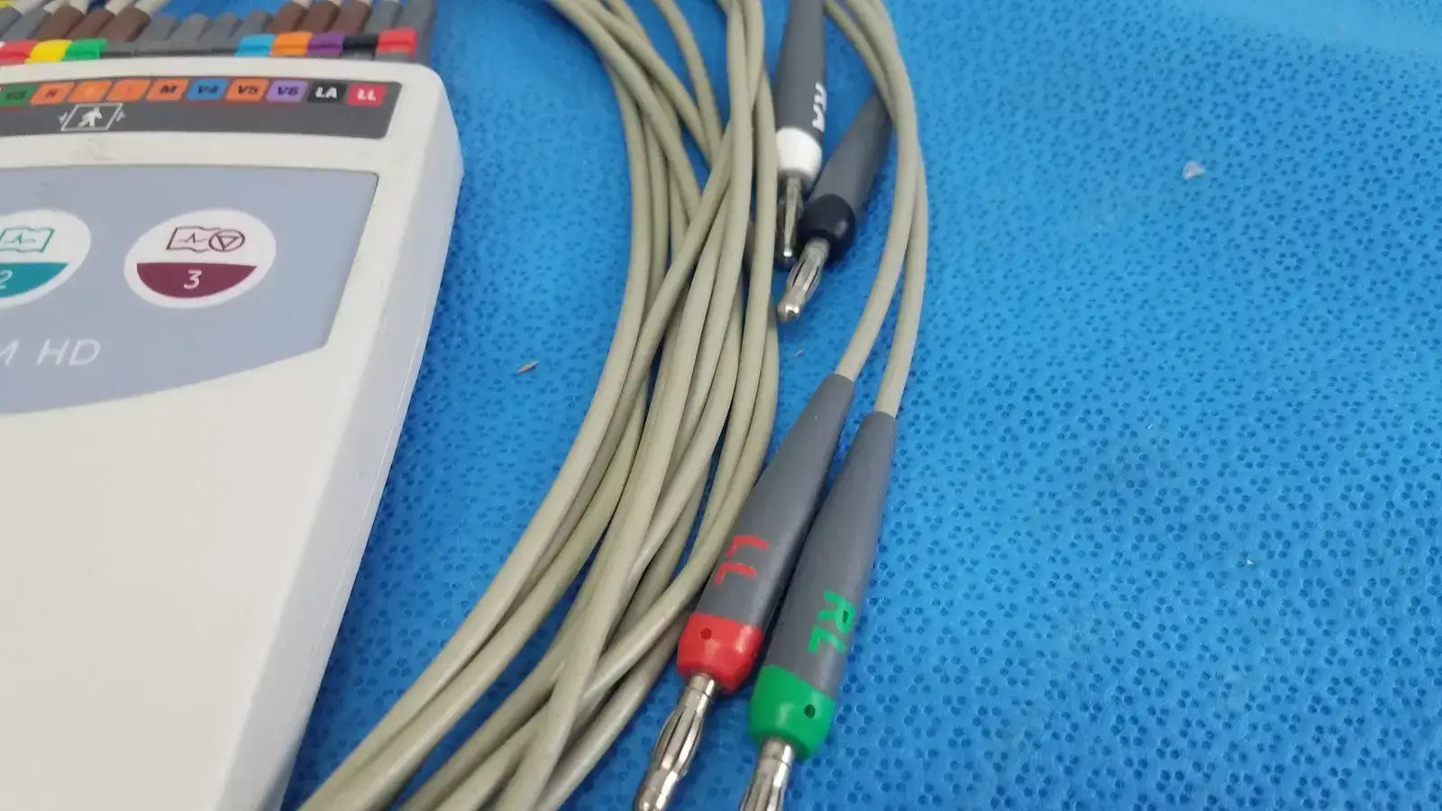 GE Medical Systems 900995-003 CAM HD ECG EKG Acquisition Module w/ Leads - ECG/EKG