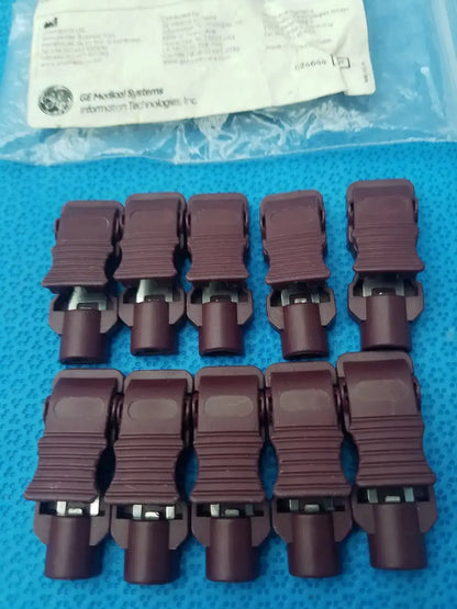 GE Medical Systems 9490-214 ECG Clamp Electrode Adapter Set - Pack of 10