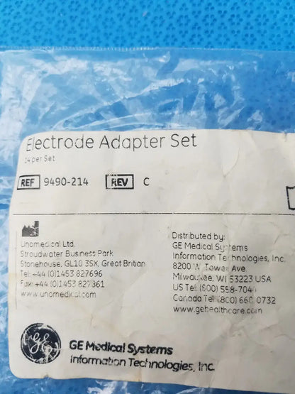 GE Medical Systems 9490-214 ECG Clamp Electrode Adapter Set - Pack of 10