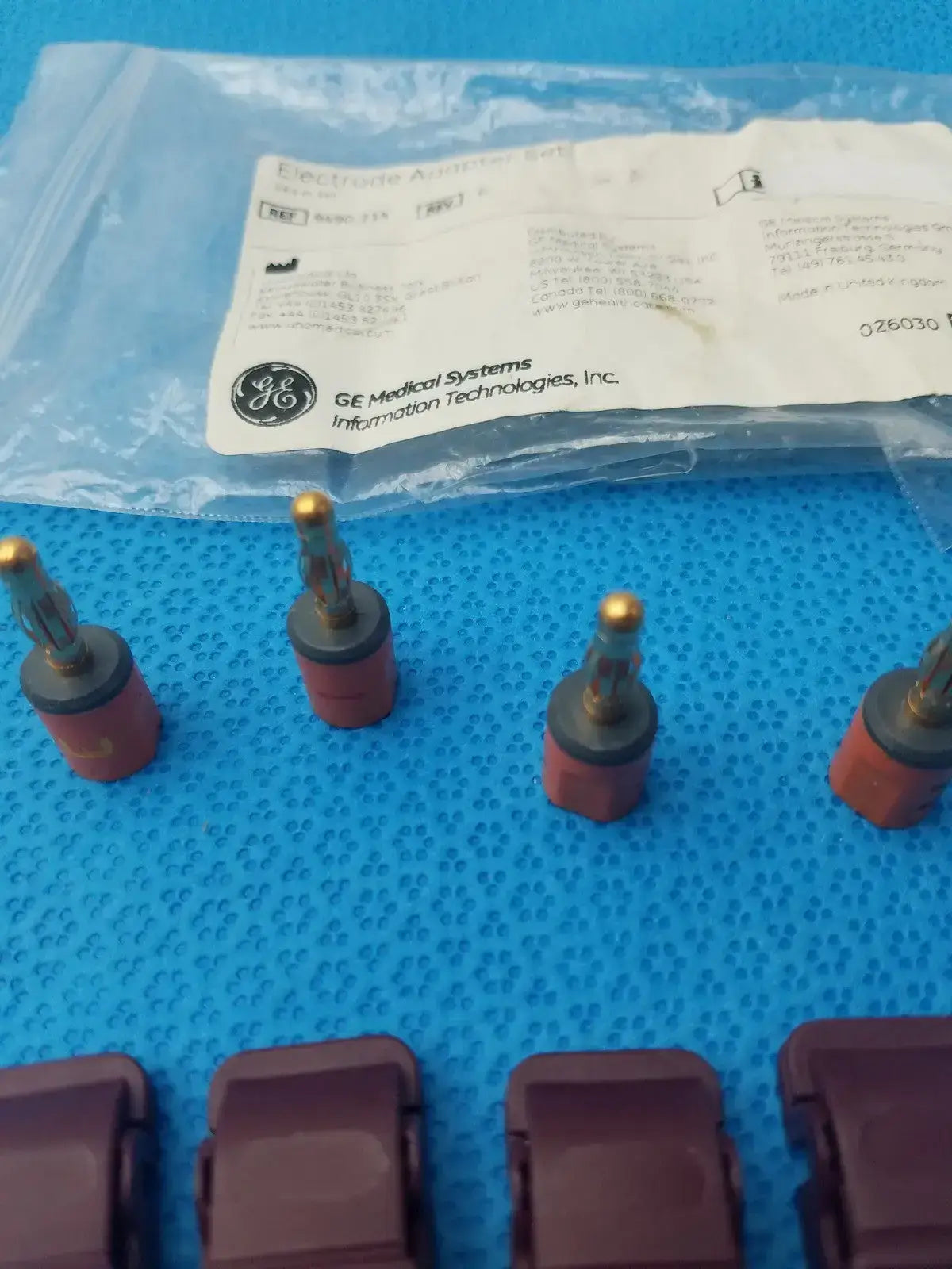 GE Medical Systems 9490-214 Electrode Adapter Set - Pack of 4