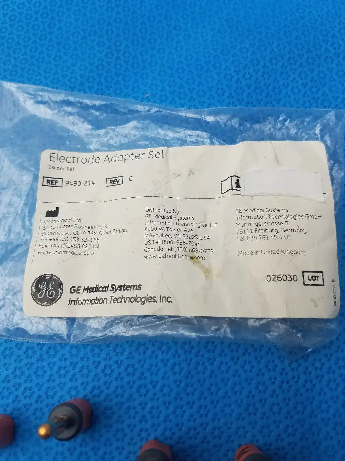 GE Medical Systems 9490-214 Electrode Adapter Set - Pack of 4