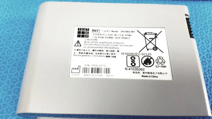White rectangular lithium-ion battery with black labels for ge medical systems mac 800 ecg machine medical systems use