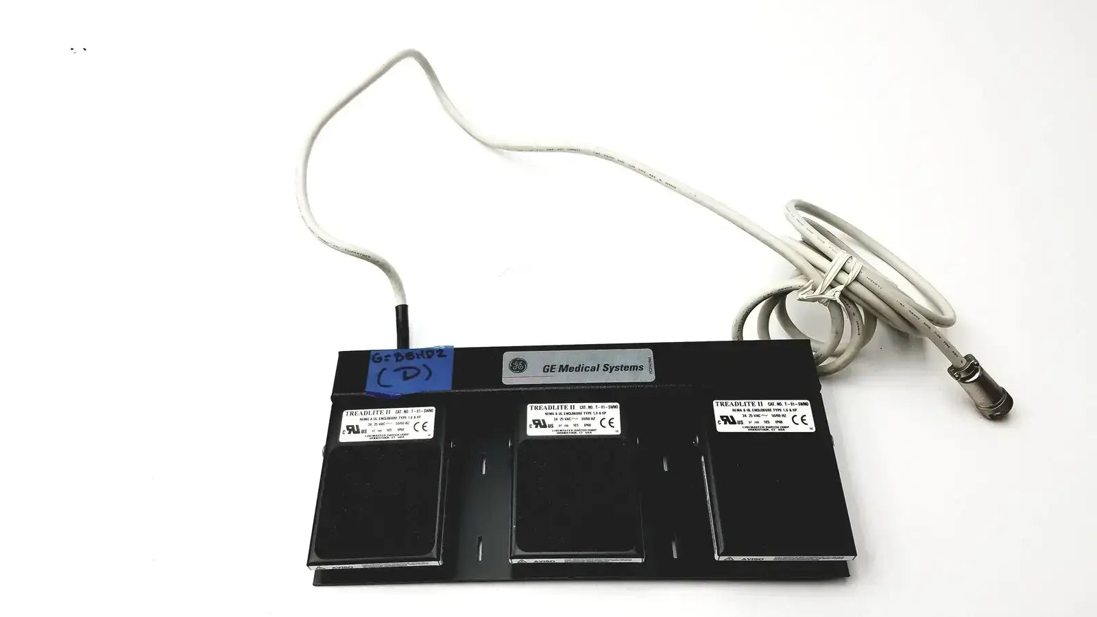 GE Medical Systems Treadlite II Cat No. T-91-SWNO 3 Pedal Footswitch