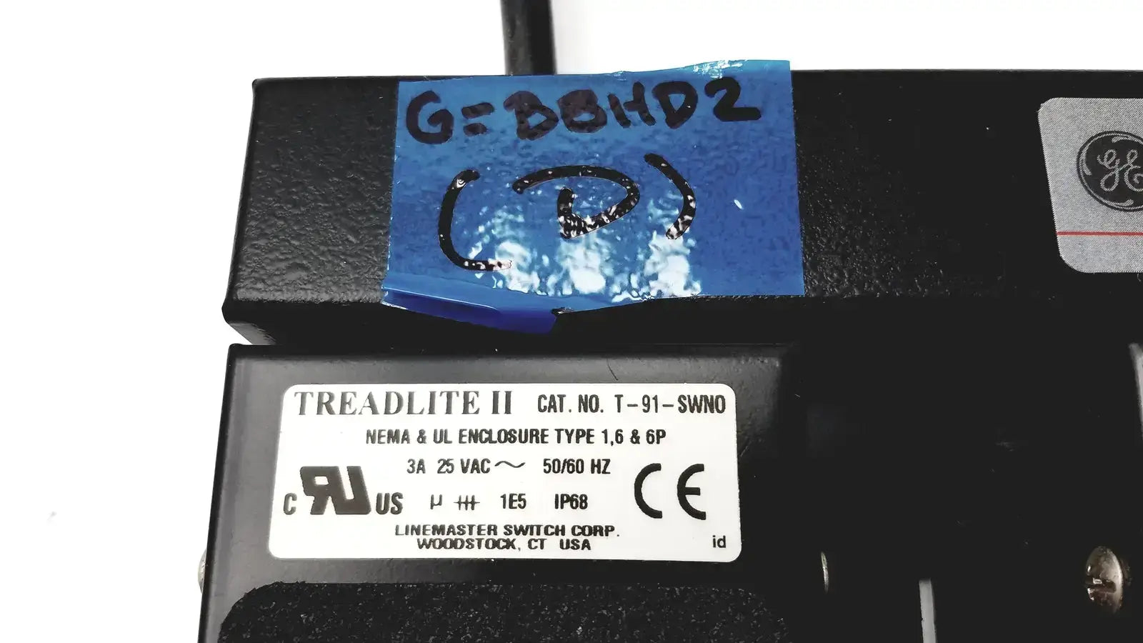 GE Medical Systems Treadlite II Cat No. T-91-SWNO 3 Pedal Footswitch