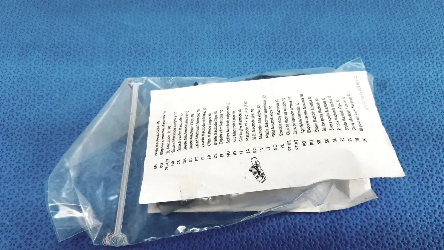 GE Medical Systems Wide Mactrode Clips 10 - REF: 2066867-010 - ECG Electrode