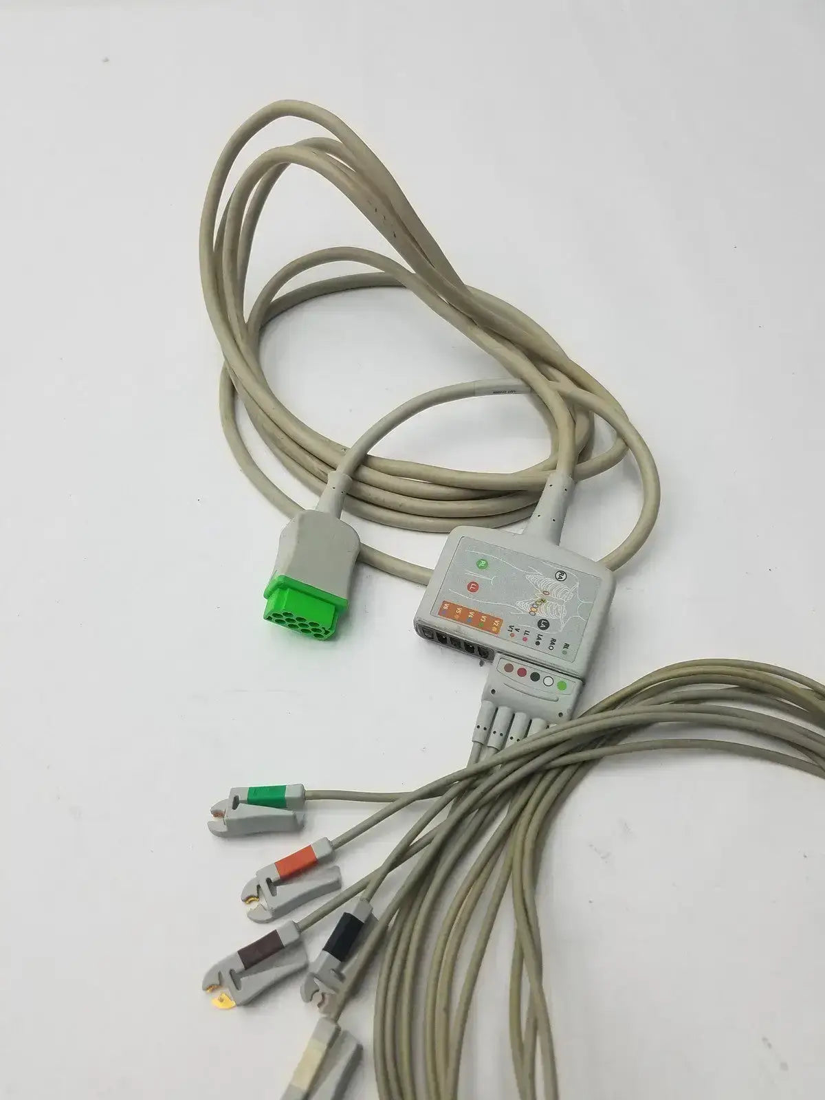 GE Multi-link 10 Lead ECG Cable REF: 2017006-001 With 5 Leads