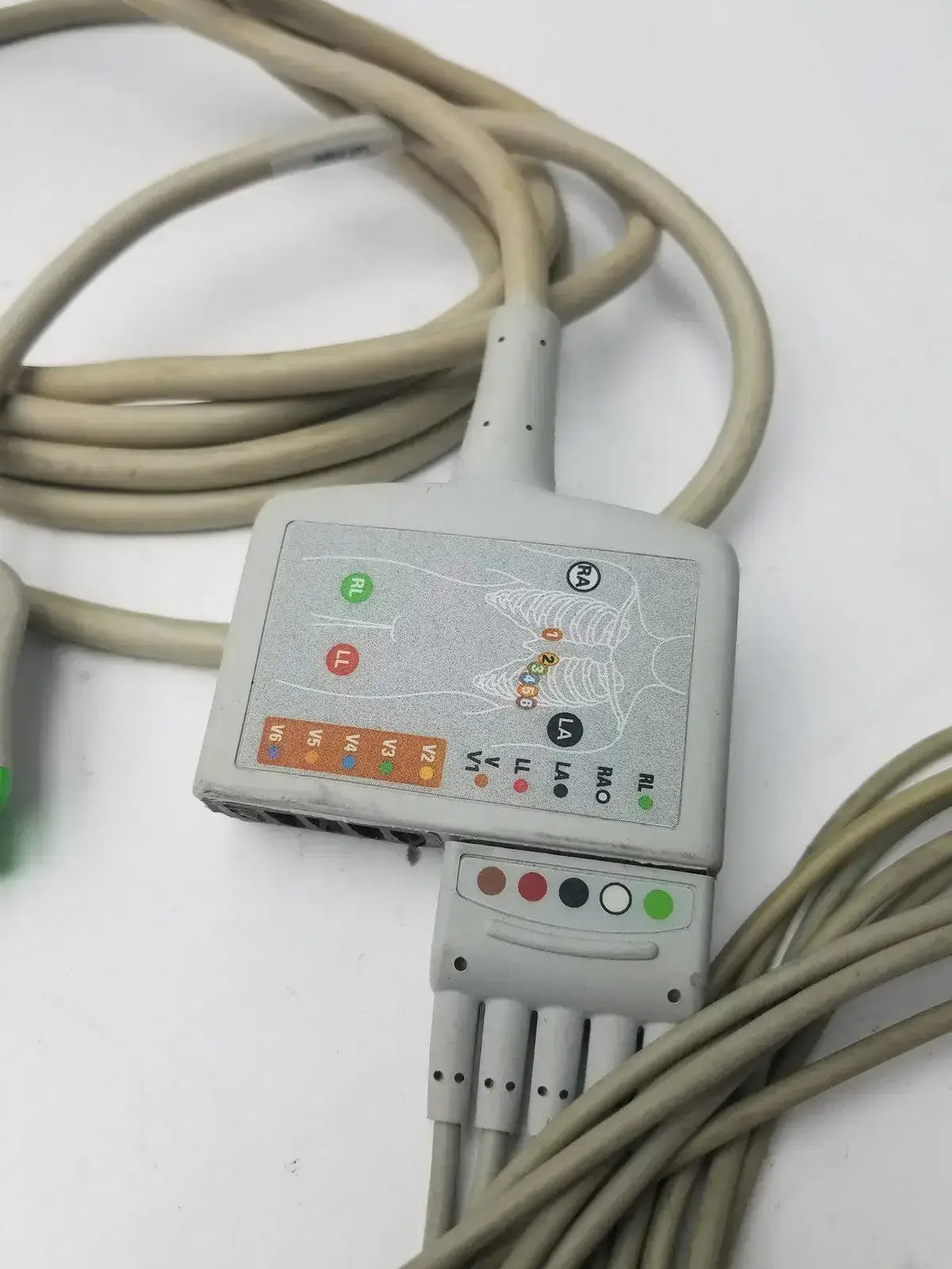 GE Multi-link 10 Lead ECG Cable REF: 2017006-001 With 5 Leads