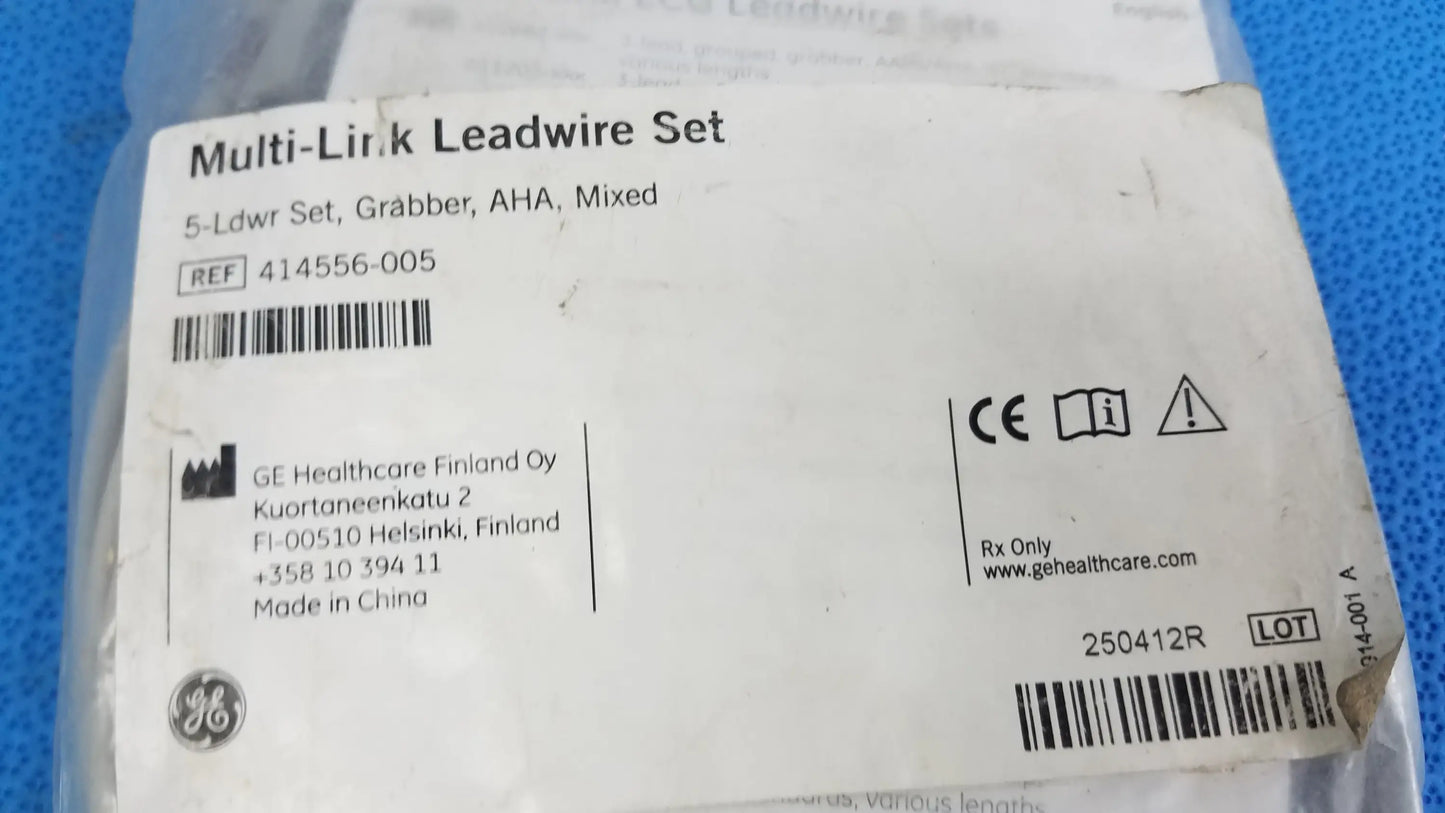 GE Multilink ECG Leadwire Set Ref 414556-005