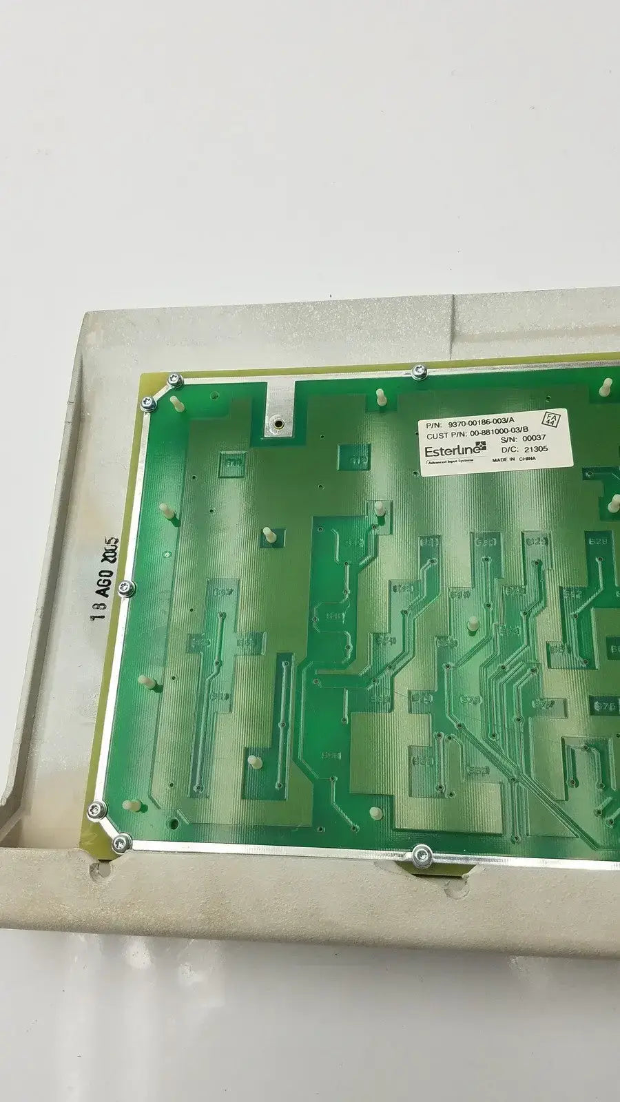 GE OEC 6800 ESP Cart 9370-00186-003 Panel Assy Control 00-879280-03 Rev H - Assembly