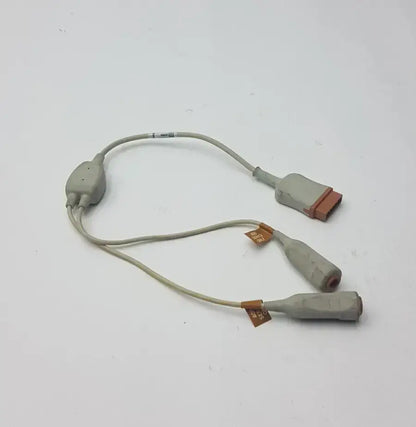 GE Reusable Temperature Probe ASSY Care DUAL Temp 0.5M REF 2016008-001 - Patient Monitoring Accessory