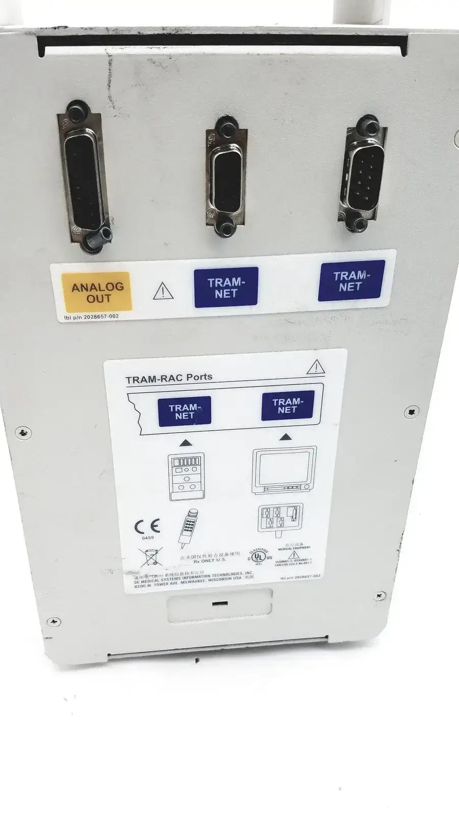 GE TRAM-RAC 4A with SPO2 module - Patient Monitor Rack