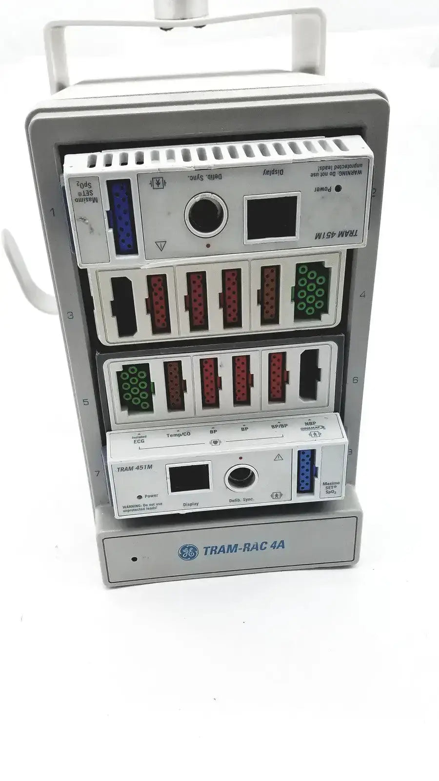 GE TRAM-RAC 4A with SPO2 module - Patient Monitor Rack