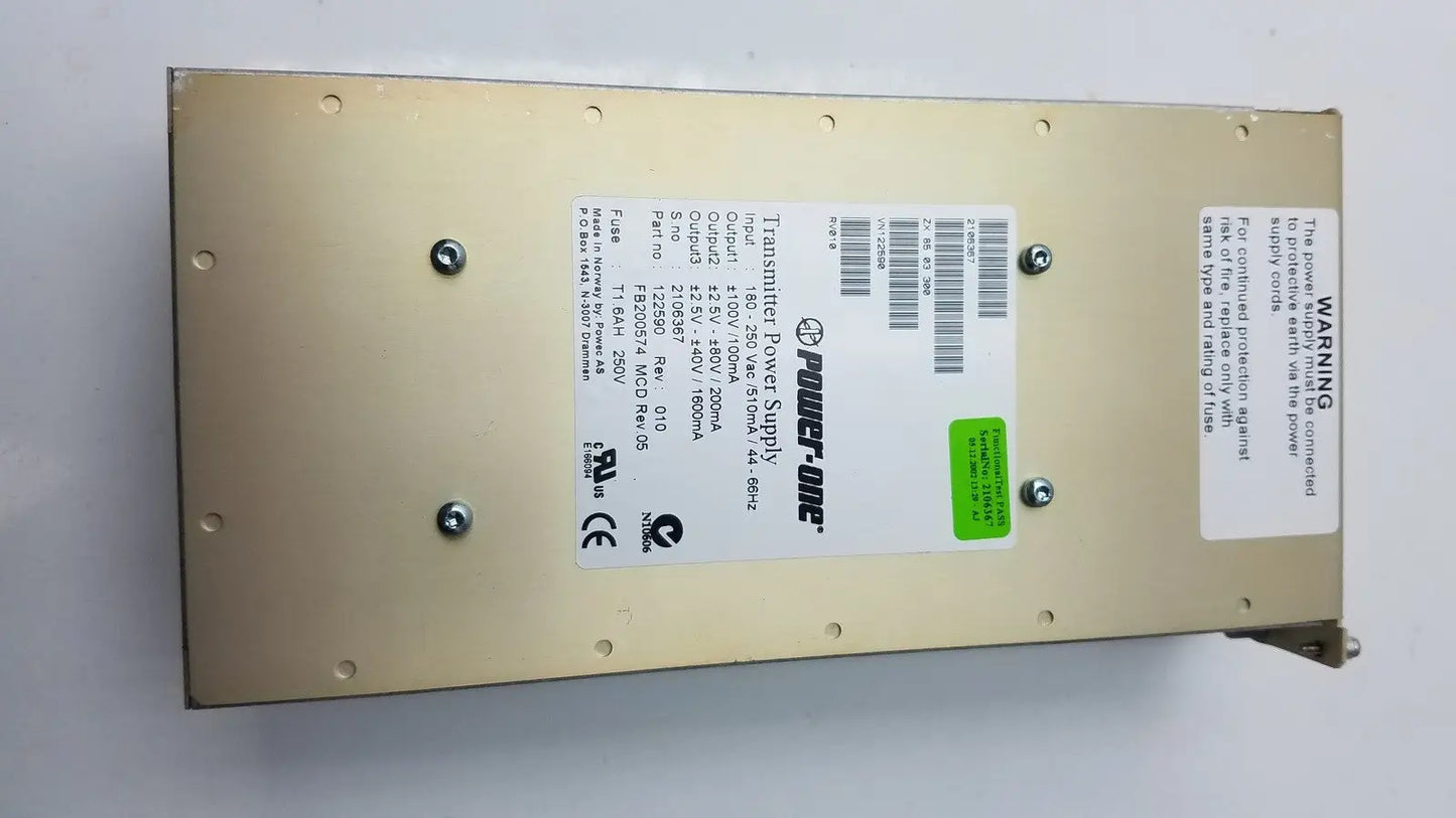 GE Vivid 7 Transimitter Power Supply P/N: 122590 REV: 010 FB200574 - Ultrasound