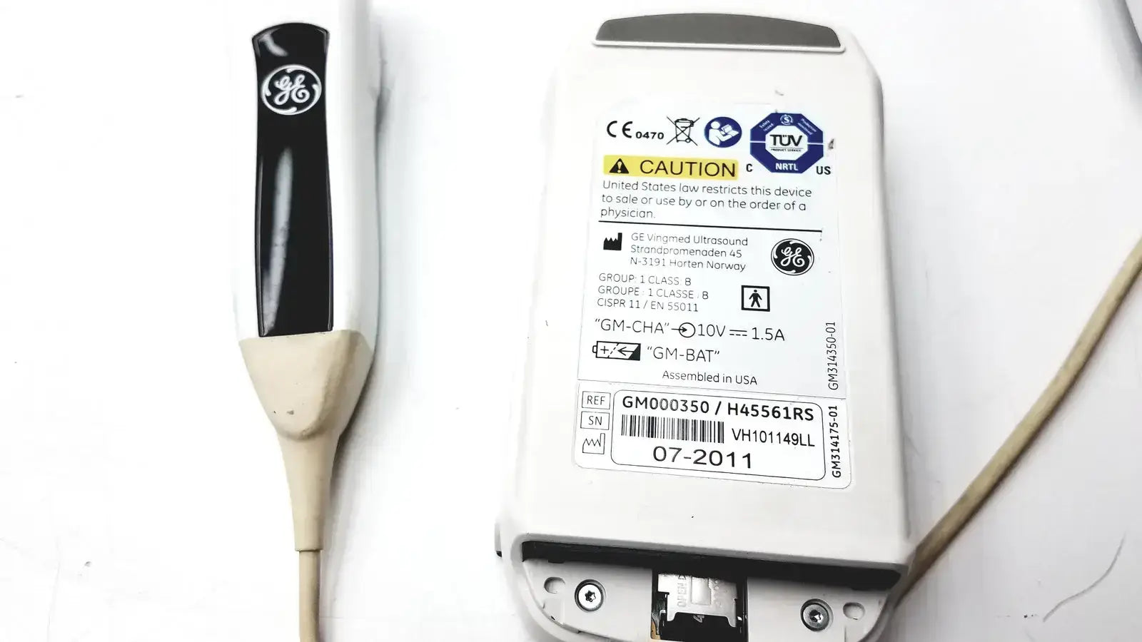GE Vscan With Dual Probe Handheld Ultrasound System with Docking Station Untest