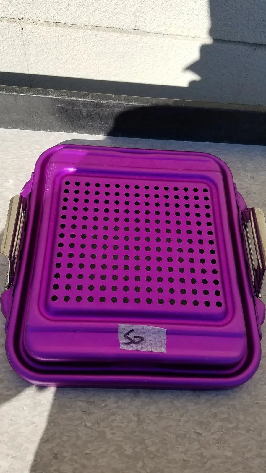 Genesis Sterilization Container Half Lid Purple