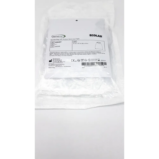 Genesys 63654RT Banded Bag With Rubber Band and Tape - Medical Disposable