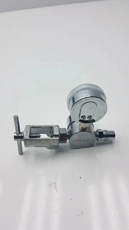 Gentec CGA950 silver metallic compressed air regulator with pressure gauge and adjustable valve 60 psi outlet