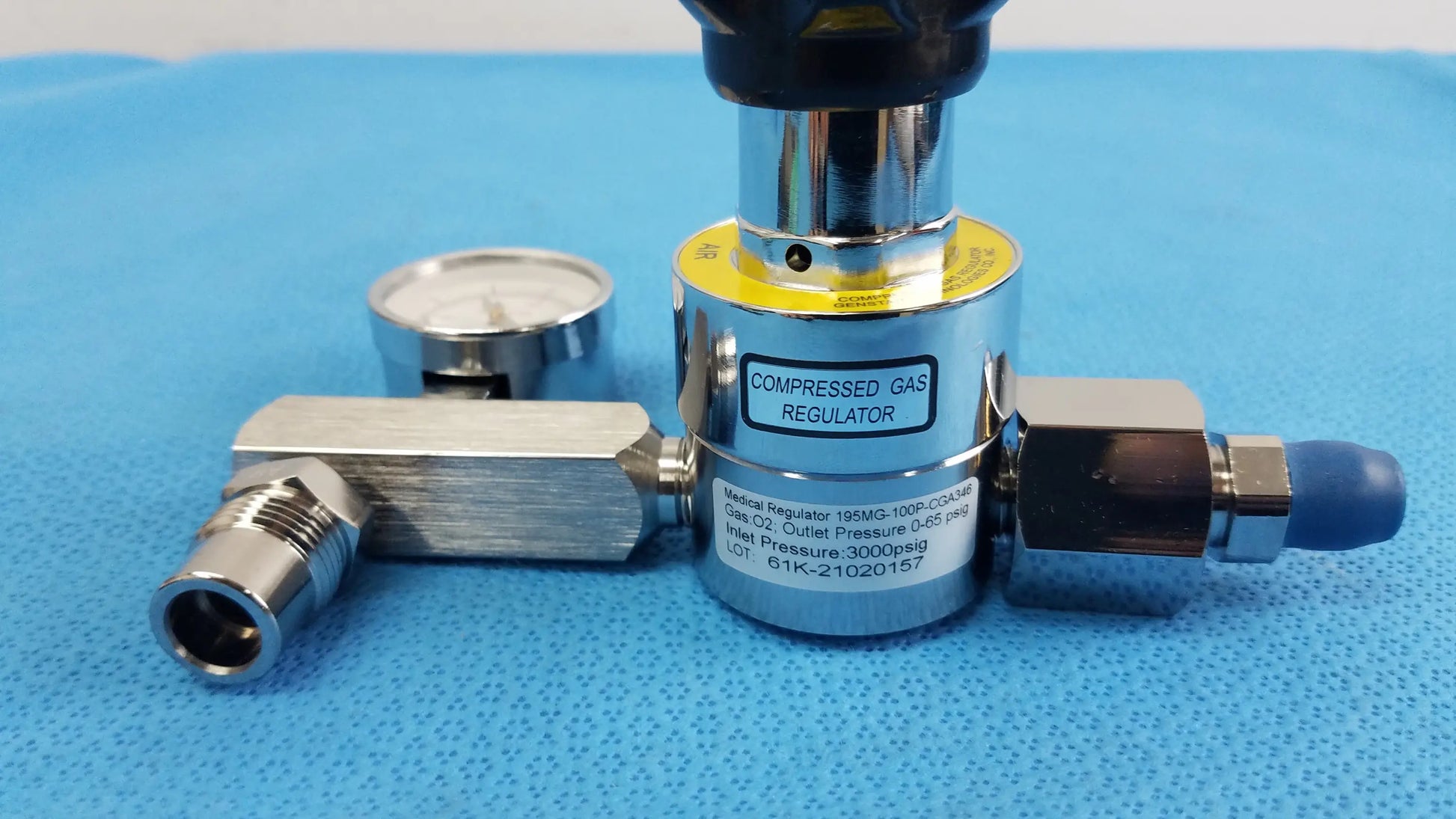 Gentec Medical Air Compressed Gas Regulator 3000Psig