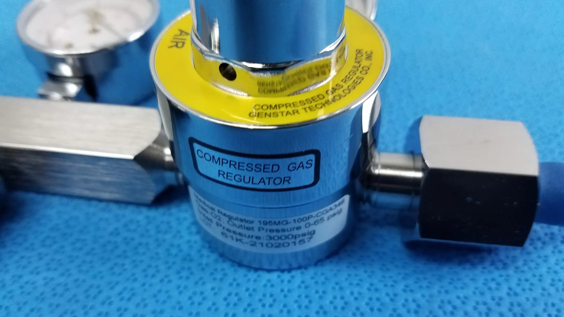 Gentec Medical Air Compressed Gas Regulator 3000Psig