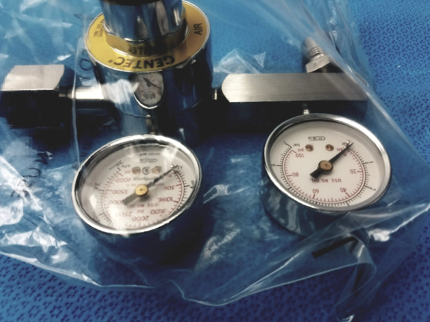 Gentec Medical Compressed Gas Regulator 3000 PSI