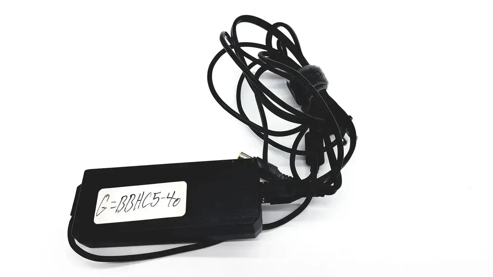 Black rectangular genuine lenovo 90w ac adapter power supply with round tip 42t5000 and coiled black cable