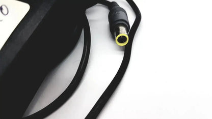 Black power adapter cable with yellow-ringed round tip 42t5000 for genuine lenovo 90w ac power supply 20v 4.5a