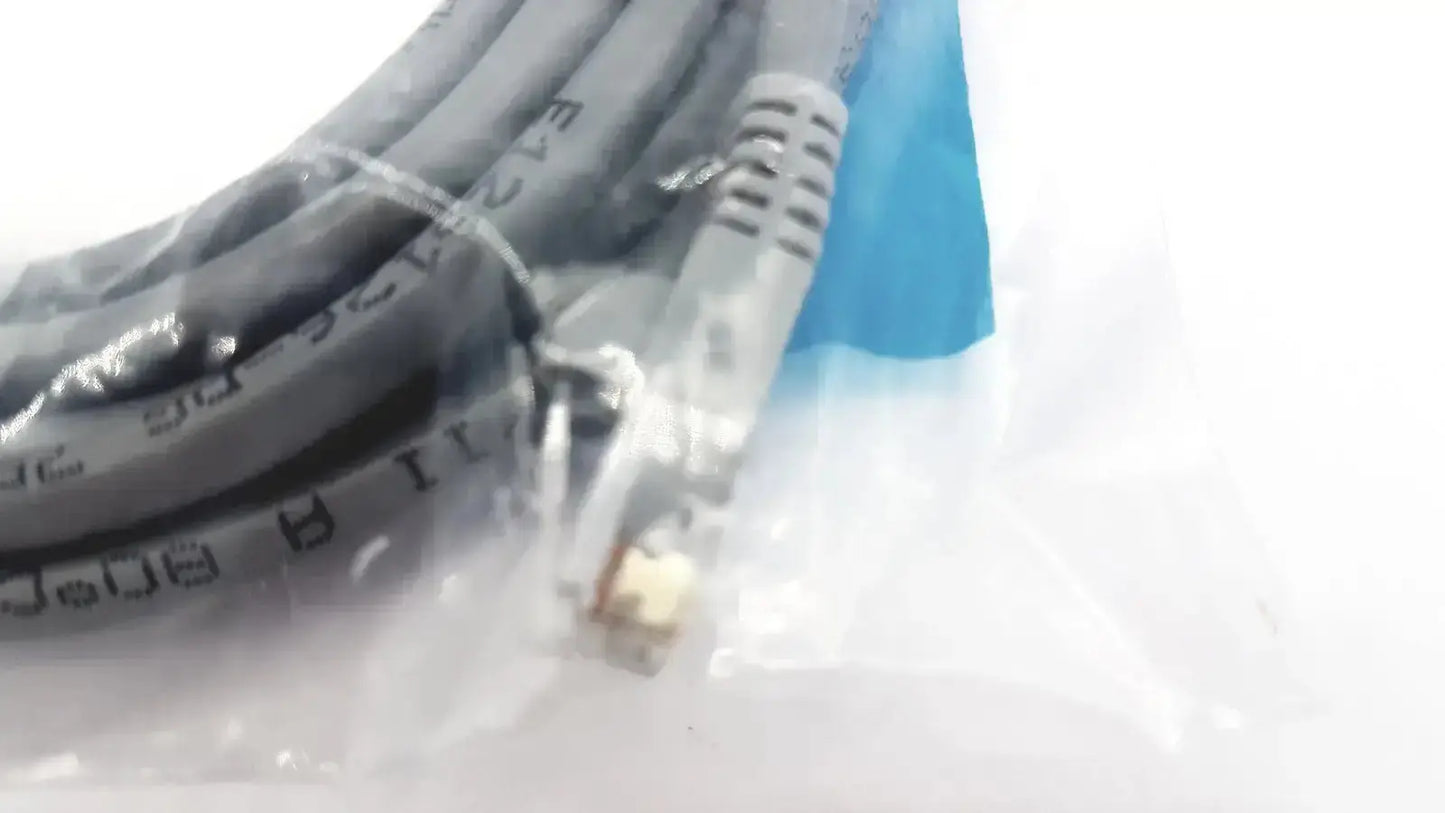 Genuine cables togo cat5e molded grey ethernet cable with metallic rj45 connector and printed specifications on sheath