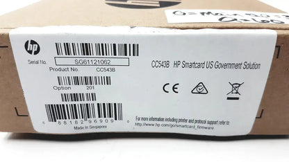 Genuine hp cc543b smartcard niprnet solution in original packaging with white label featuring black text and barcodes