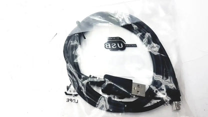 Black usb cable with usb-a and micro-usb-b connectors in clear plastic for genuine hp cc543b smartcard niprnet solution