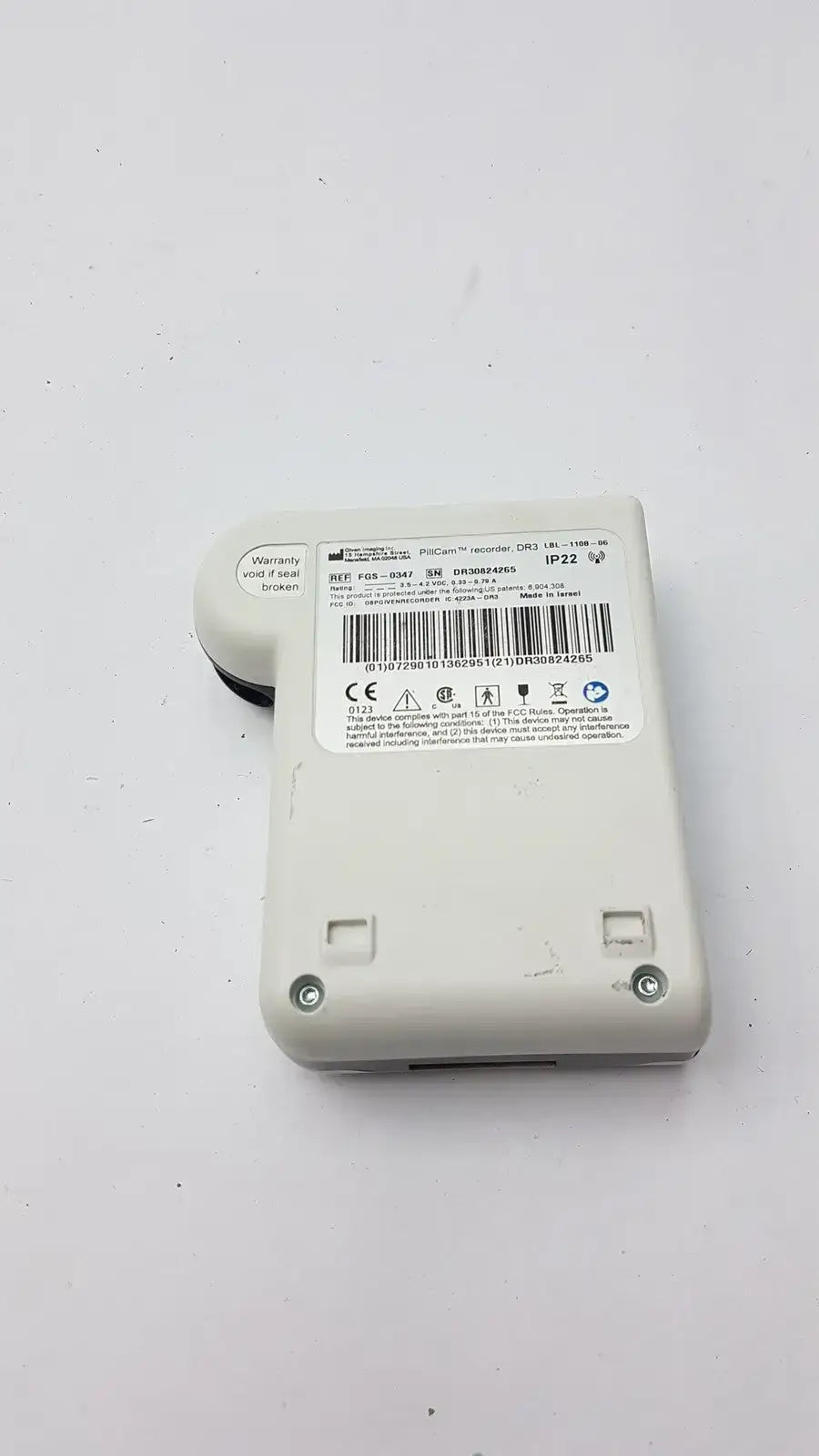 Given Imaging FGS-0347 Pillcam Data Recorder DR3 - Capsule Endoscopy