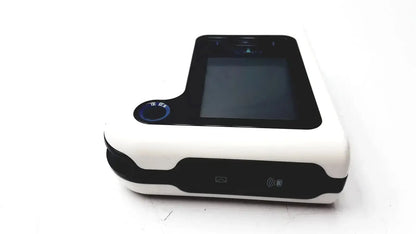 White and black Given Imaging pillcam recorder DR3 with touchscreen display circular navigation button and NFC symbol on front panel