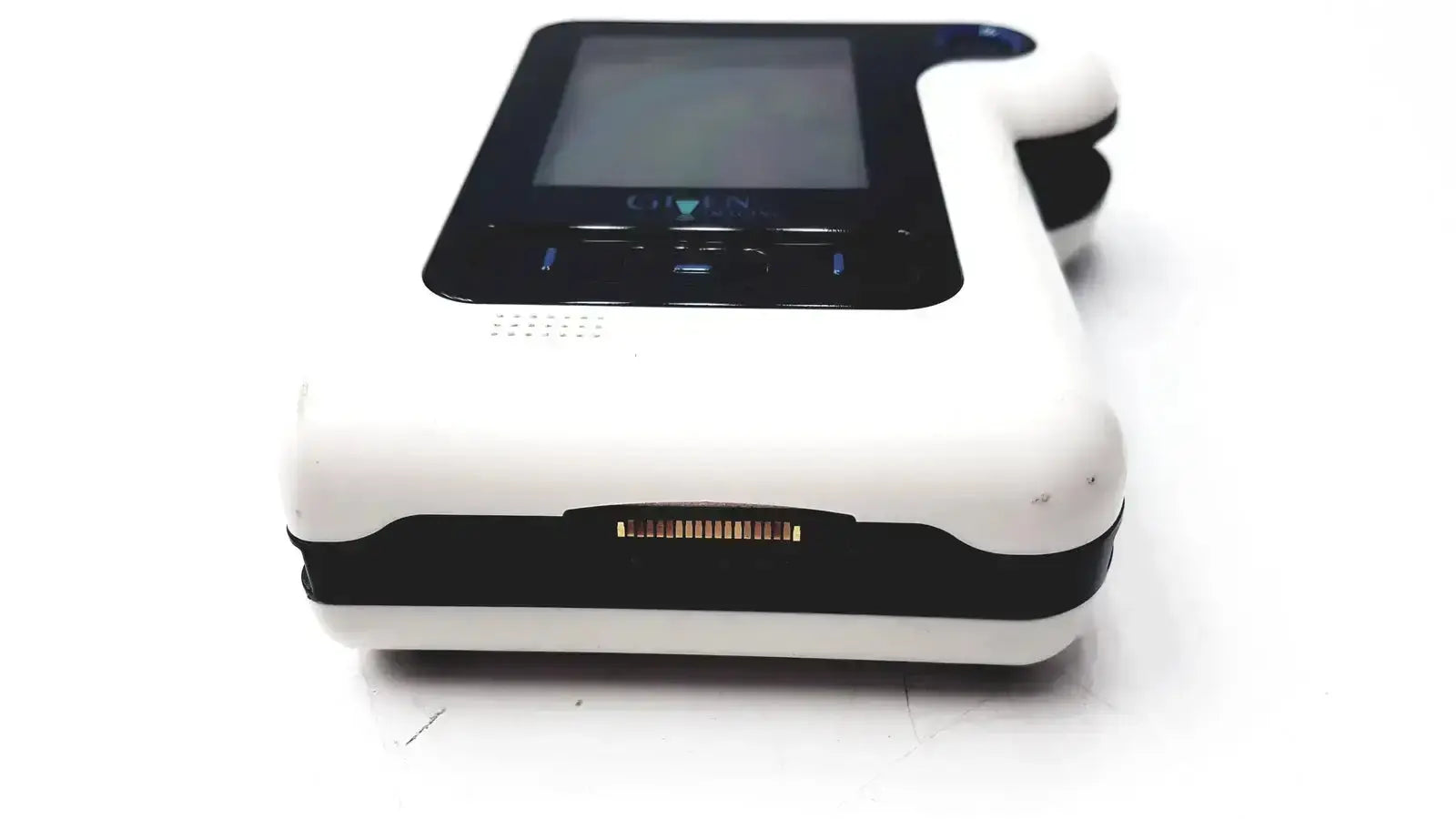 White and black handheld imaging pillcam recorder dr3 with touchscreen display for medical use by given imaging