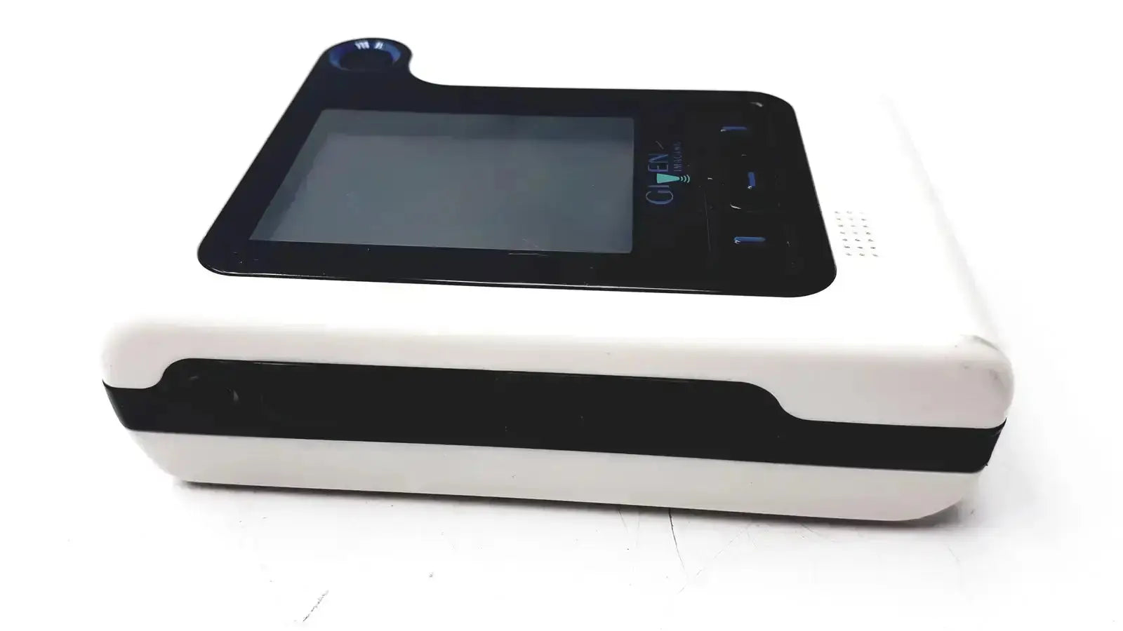 White and black handheld imaging pillcam recorder dr3 with touchscreen display for gastrointestinal monitoring