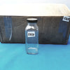Glass Bottle with Black Cap Marked