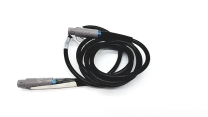 Black coiled glideScope 0600-0237 GS connector cable with gray connectors and blue accents for buy used medical equipment sale