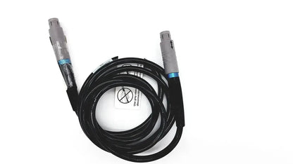 Black coiled glideScope 0600-0237 connector cable with gray connectors and blue accents for buy used medical equipment sale