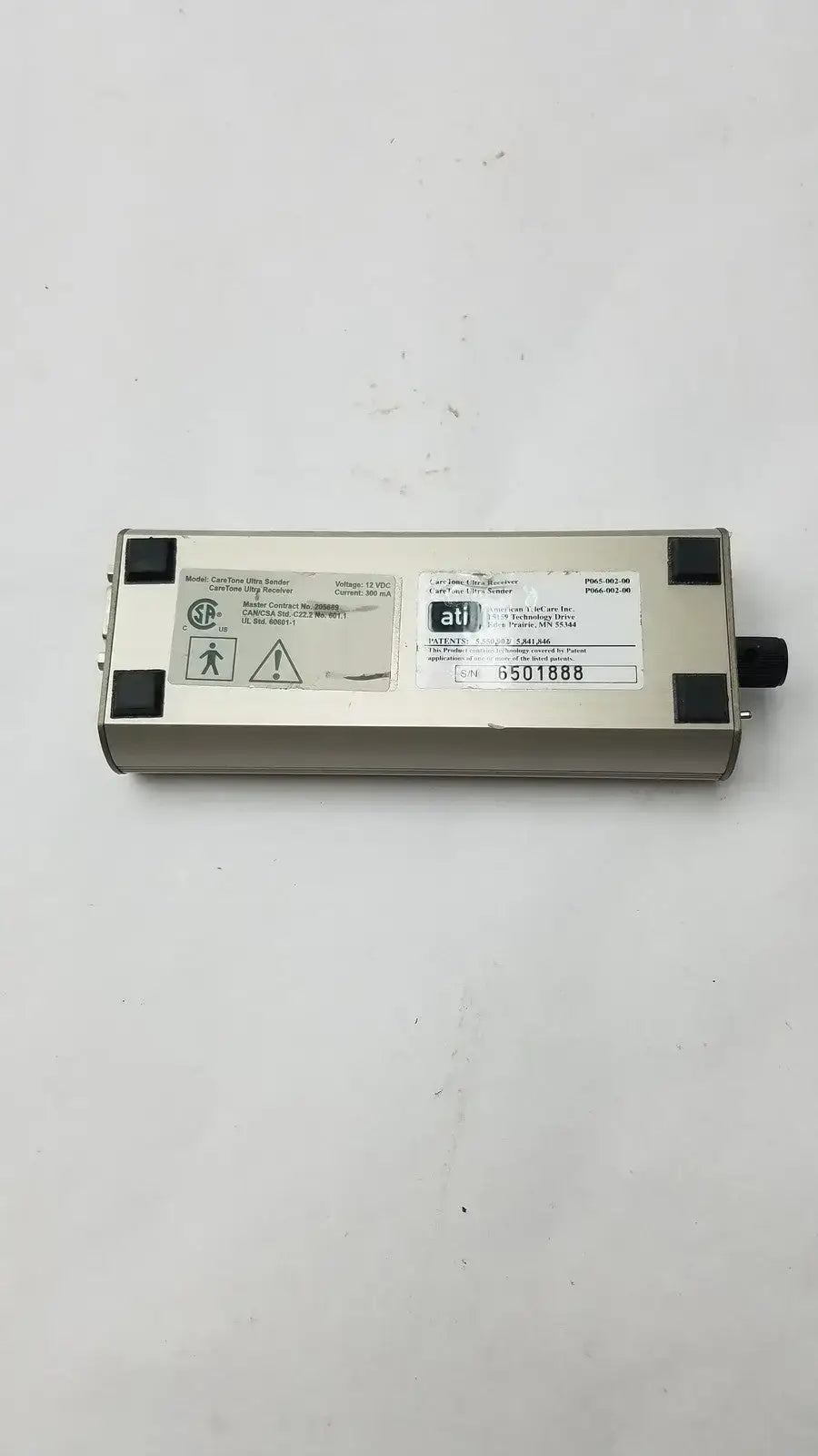 GlobalMed CareTone Ultra Telephonic Stethoscope Sender P066-002-00