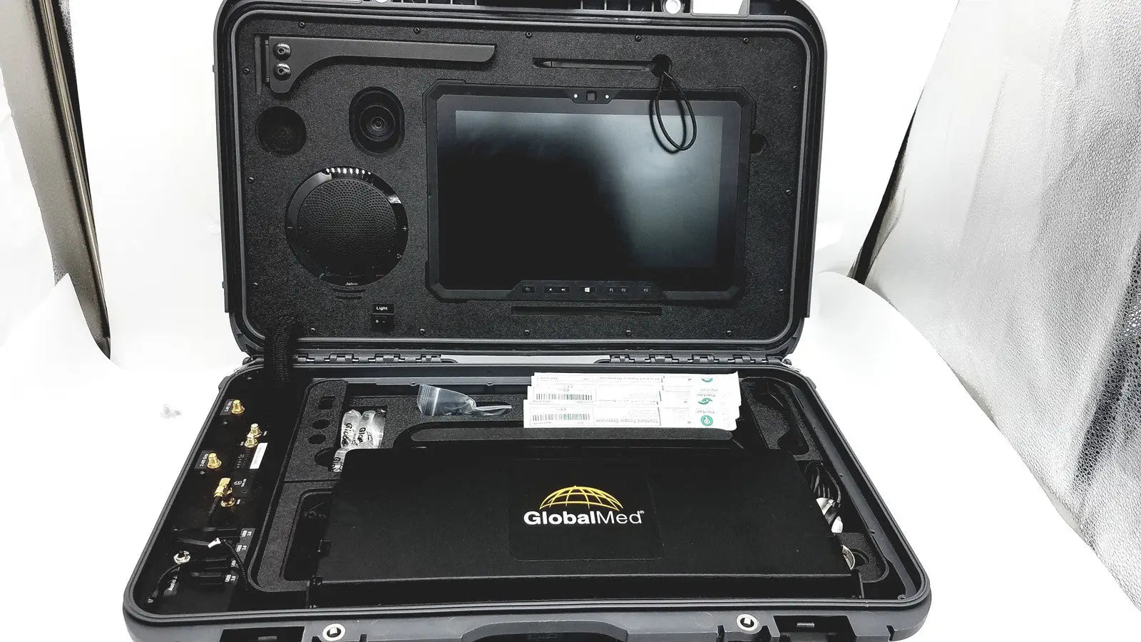 GlobalMed TotalExam Portable Telemedicine Kit Cradlepoint Router Hard Case